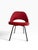 Eero Saarinen 1950s Eero Saarinen for Knoll Executive Side Chairs in Red Vinyl - Pair For Sale - Image 4 of 14