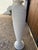 Postmodern Vintage 1980s Postmodern White 1980s White Plaster Textured Ribbed Floor Lamp With Original Lamp Shade For Sale - Image 3 of 12