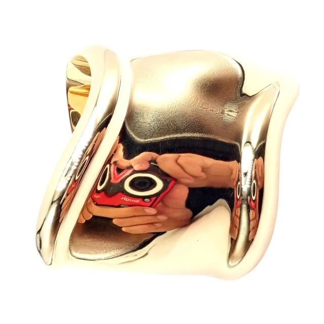 Late 20th Century Tiffany & Co. Peretti Yellow Gold Medium Bone Cuff Bracelet For Sale - Image 13 of 14
