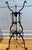 Continental Wrought Iron Tripod Plant Stand With Scrollwork and Foliage Circa 1880 For Sale - Image 12 of 17