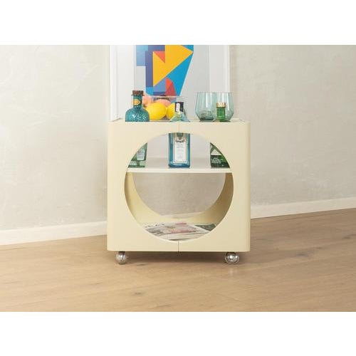 1970s Space Age Serving Cart Width: 50 cm Height: 50 cm Depth: 50 cm This piece has been carefully cleaned and is in good...