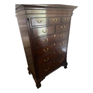 Henkel Harris Mahogany 175/29 High Chest For Sale