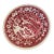 Antique Copeland Spode Red Transferware 15″ Round Charger Plate, English Ironstone C. 1890 For Sale