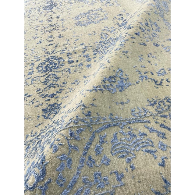 Transitional Wool Pile Handmade Rug. 7'10" X 10'00" For Sale - Image 3 of 4