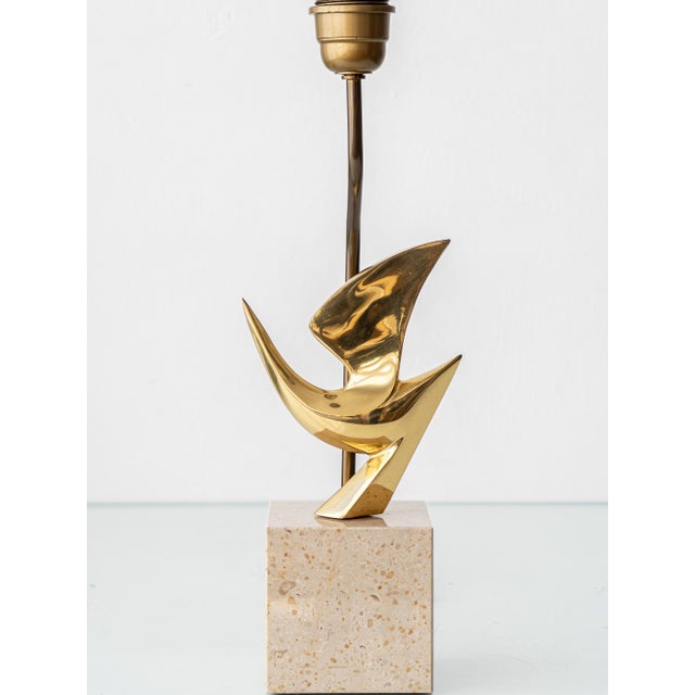 Philippe Jean Sculptural Brass Bird Table Lamps, Signed Limited Editions, 1980, Set of 2 For Sale - Image 13 of 18