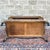 Vintage French Louis Xv Blond Walnut 2 Drawer Drop Leaf Rolling Serving Cart or Bar Cart For Sale - Image 14 of 18
