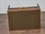 Louis Vuitton Vintage Trunk Made into Coffee Table on Custom Base For Sale - Image 10 of 12