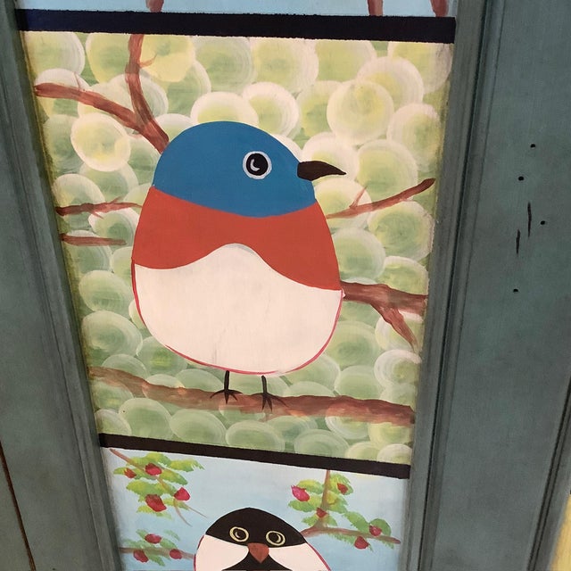 Vintage Pati B "Bird Cupboard" Accent Cabinet For Sale - Image 13 of 17