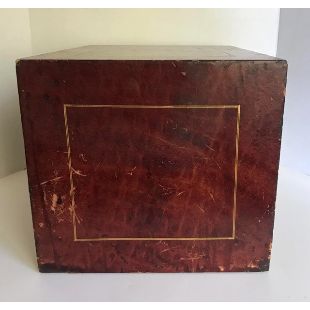 Early 20th Century Antique c.p. Leathercraft 3 Drawer File Organizer For Sale - Image 5 of 11