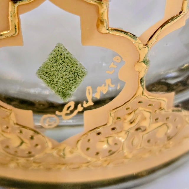 Vintage Culver 22k Gold “Valencia” Old Fashioned Glasses, Set of 4 Signed Tumblers For Sale - Image 10 of 10