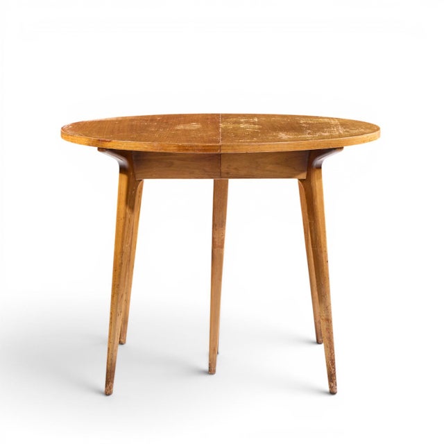 Wood Bertha Schaefer for Singer and Sons Mid Century Walnut Dining Table With 4 Leaves For Sale - Image 7 of 18