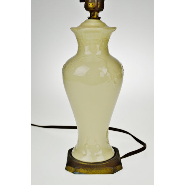 Vintage Antique White Porcelain Table Lamp Chairish