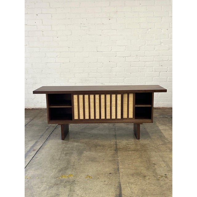 Not Yet Made - Made To Order Made to Order “ Stecca” Credenza- Solid Walnut Surface Upgrade For Sale - Image 5 of 12