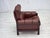 Brown Scandinavian Armchair in Leather and Beech, 1970s For Sale - Image 8 of 18