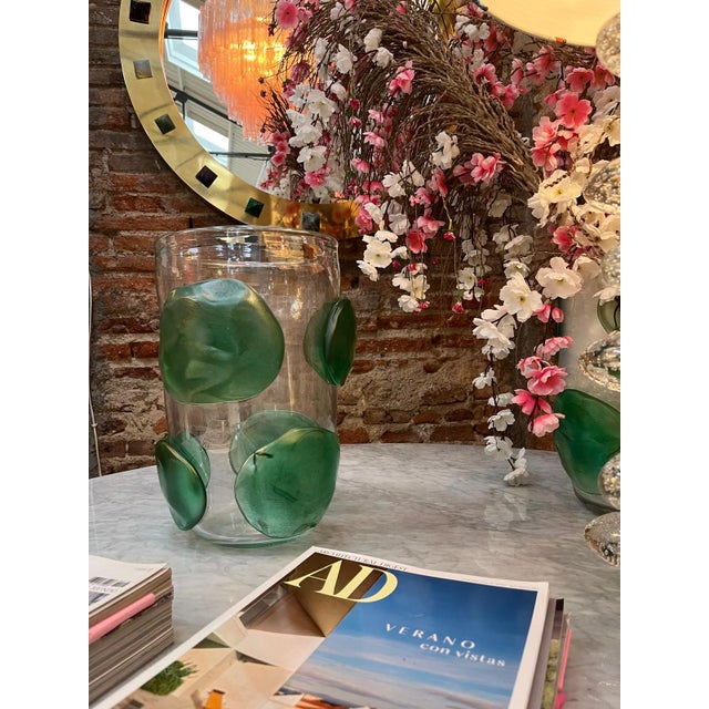 Mid-Century Modern Italian Murano Glass Vases from Costantini, Set of 2 For Sale - Image 6 of 8