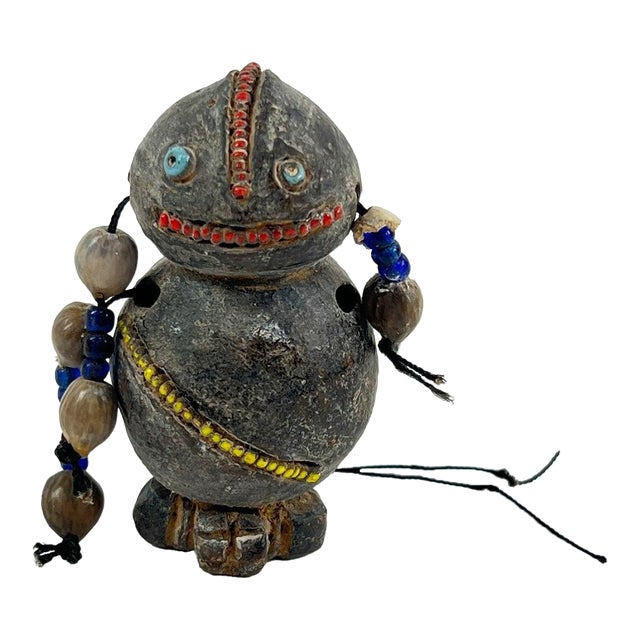 Early 20th Century Tikar Clay House God 3inch Cameroon For Sale