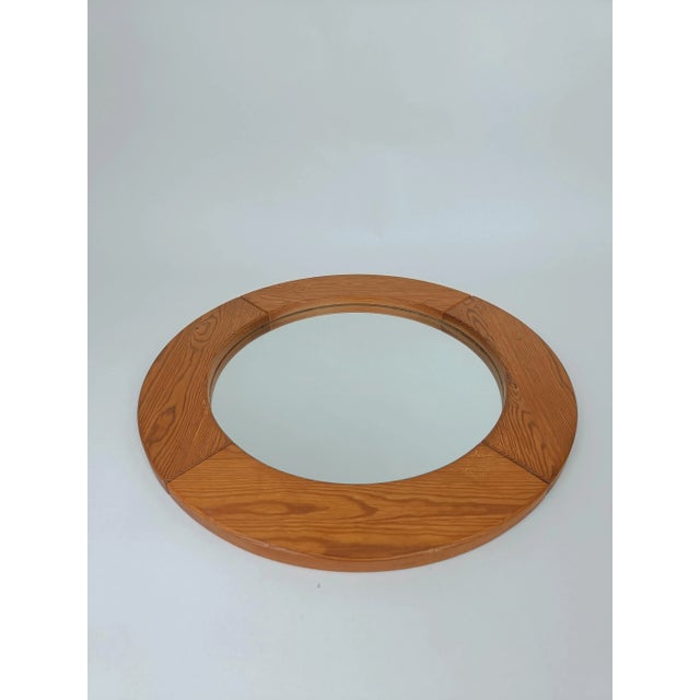 Mid-Century Modern Mirror in Pine, 1960s For Sale - Image 6 of 6