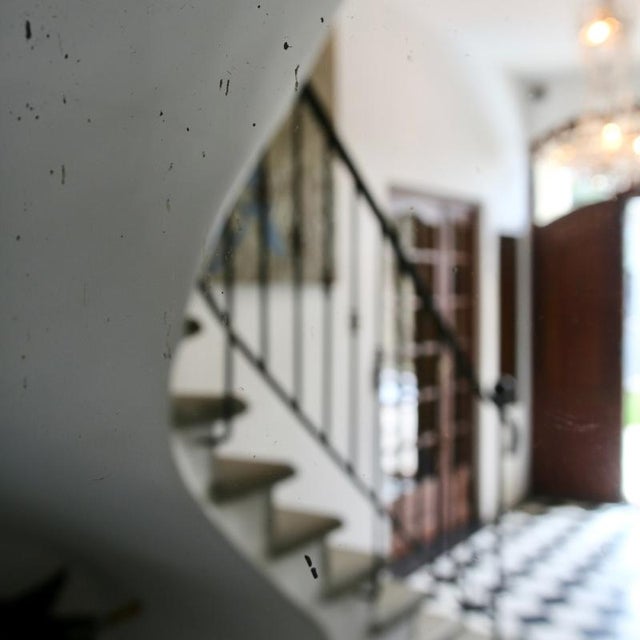 Vintage French Beveled Mirror, 1930s For Sale - Image 11 of 15