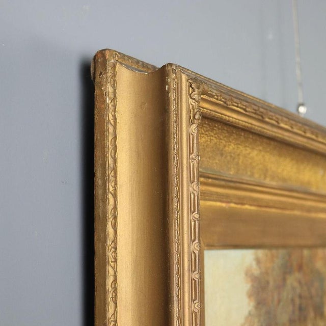 W. V. Tippel, Landscape with Cows and Shepherd, 1886, Oil on Canvas For Sale - Image 10 of 14