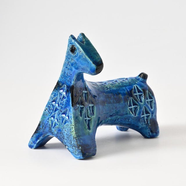 Rimini Blu Horse Figurine by Aldo Londi for Bitossi, 1960s For Sale - Image 12 of 12