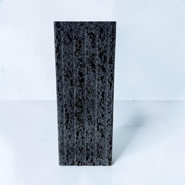 1980s Postmodern Textured Illuminated Pedestal For Sale - Image 4 of 6