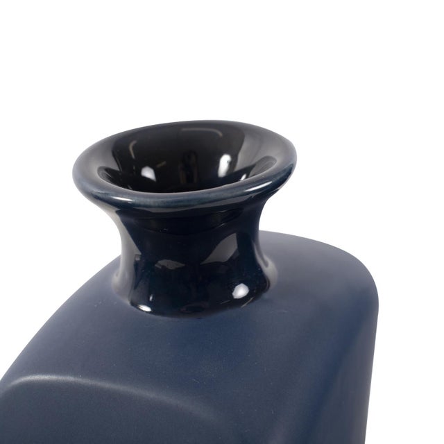 Delft Blue 3 Piece Floral Vase For Sale In Chicago - Image 6 of 11