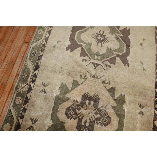 Vintage Turkish Oushak Gallery Size Rug - 4'10" x 12'9" For Sale In New York - Image 6 of 12