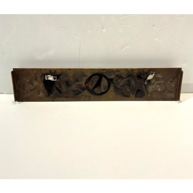 Architectural Freize Bird With Grapes textured design, Antique Bronze color. Rectangular shape. Showroom floor sample.