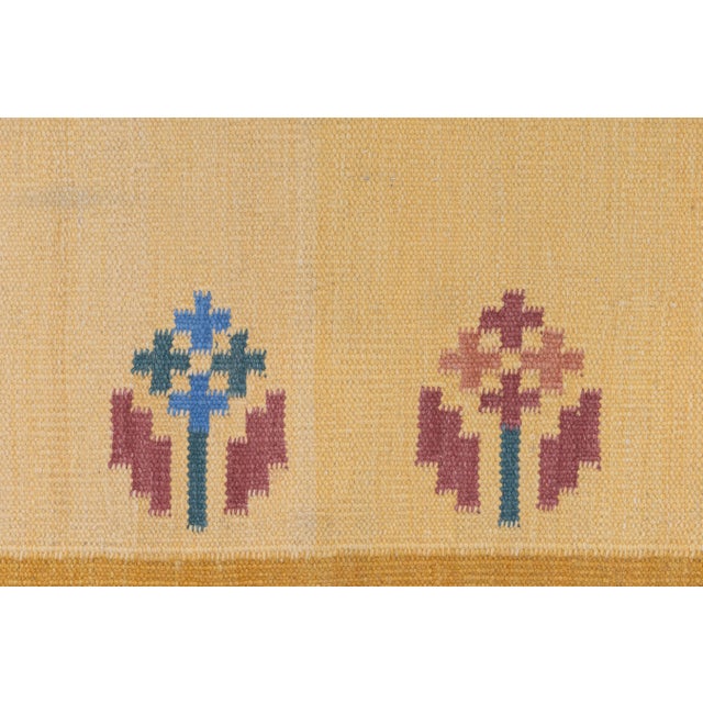 Mid-Century Modern Vintage Swedish Kilim Rug in Wool, 1960s For Sale - Image 3 of 5