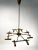 Metal Mid-Century Ceiling Light in Brass & Metal from Stilnovo, Italy, 1950s For Sale - Image 7 of 11