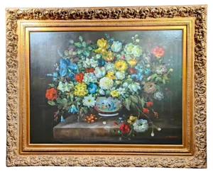 Terence Alexander-British, Still Life, 1950, Large Oil on Canvas