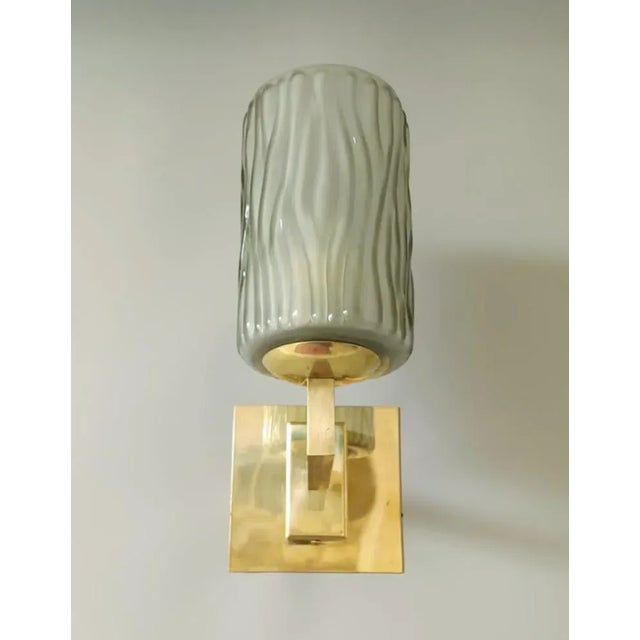 1950s 1950s Smoky Textured Sconces by Barovier E Toso, a Pair For Sale - Image 5 of 11