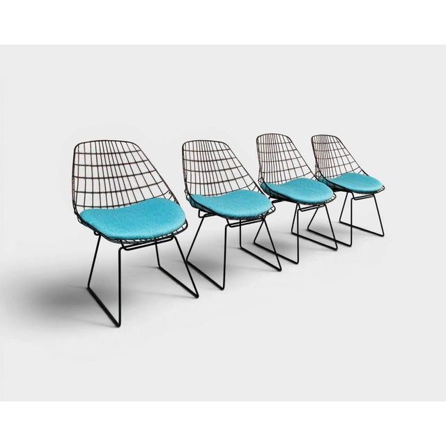 SM05 Wire Dining Chairs by Cees Braakman for Pastoe, Netherlands, 1950s, Set of 4 For Sale - Image 14 of 14