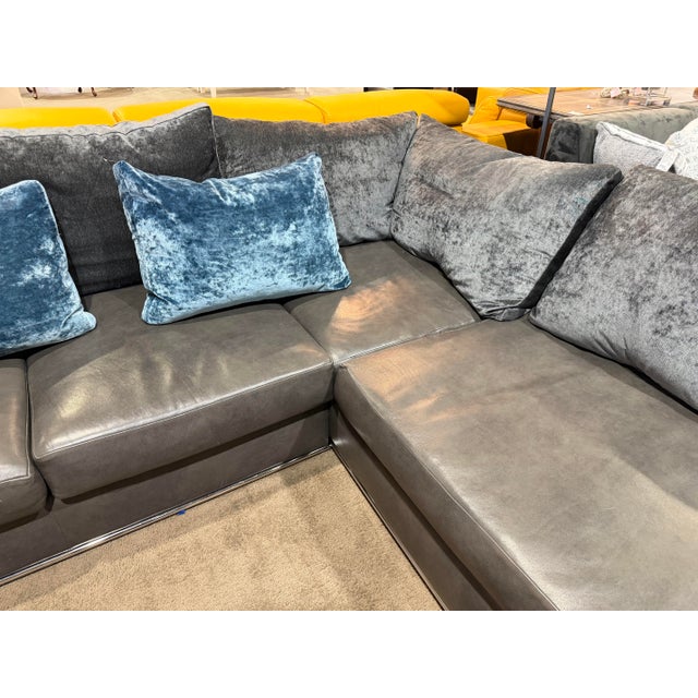 Contemporary Nathan Anthony "Willshire" Sectional With Three Pillows For Sale - Image 3 of 5