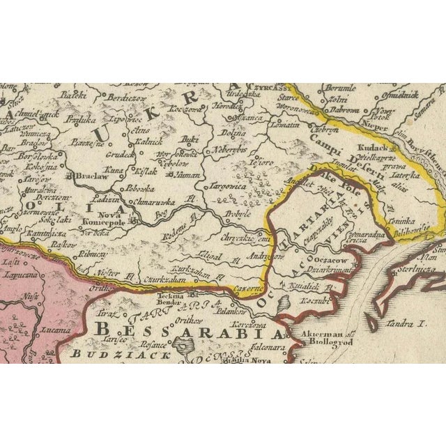 Map of Greece and Ottoman by Homann for Aeg, 1720 For Sale - Image 6 of 12