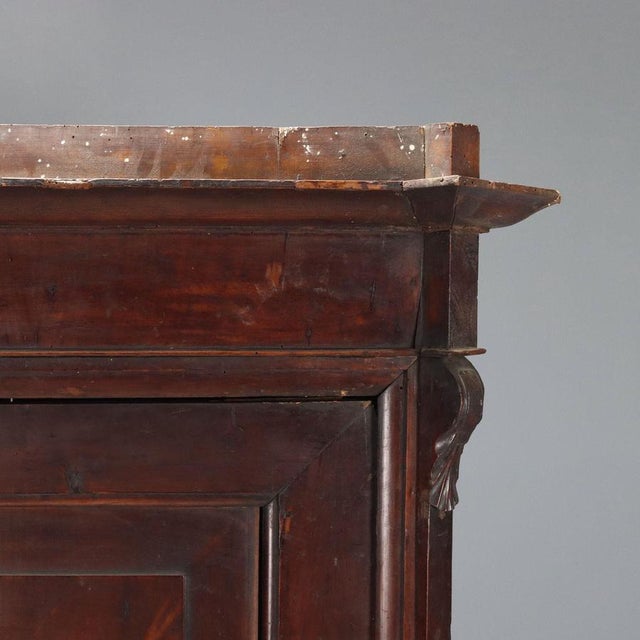 Italian Wardrobe in Walnut and Poplar For Sale - Image 6 of 12