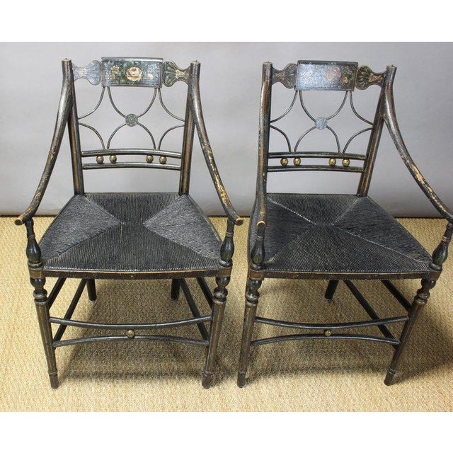 Set of 6 Early 19th Century American "Fancy" Dining Chairs Chairish
