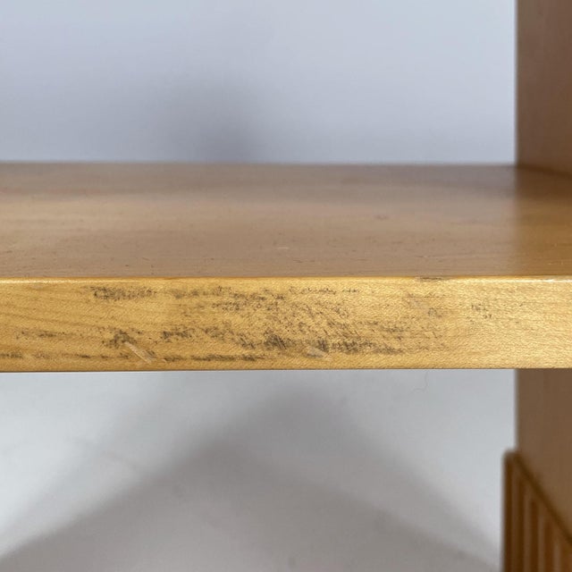 American Postmodern Rectangular Wooden Coffee Table attributed to AQQ, 1990s For Sale - Image 11 of 17