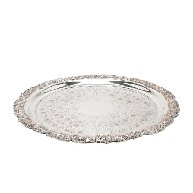 1900s English Sheffield Champagne Bucket or Wine Cooler With Paired Tray For Sale - Image 10 of 13