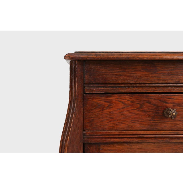 Art Nouveau Night Stand in Oak, France, 1890s For Sale - Image 5 of 16