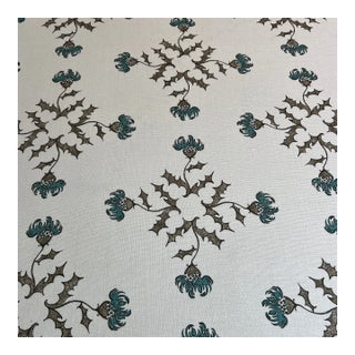 Heather Chadduck Textiles Thistleton Juniper Linen Fabric- 5 Yards For Sale