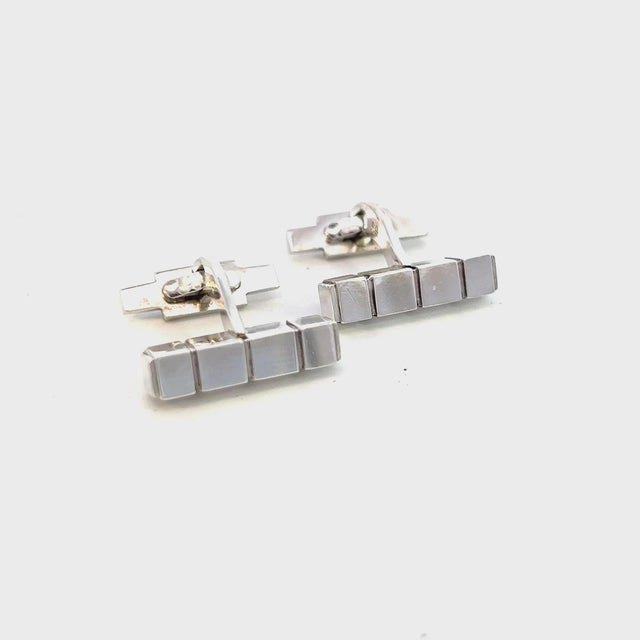 1990s 1990s Georg Jensen Estate Mens Cufflinks Sterling Silver, 2 Pieces For Sale - Image 5 of 12