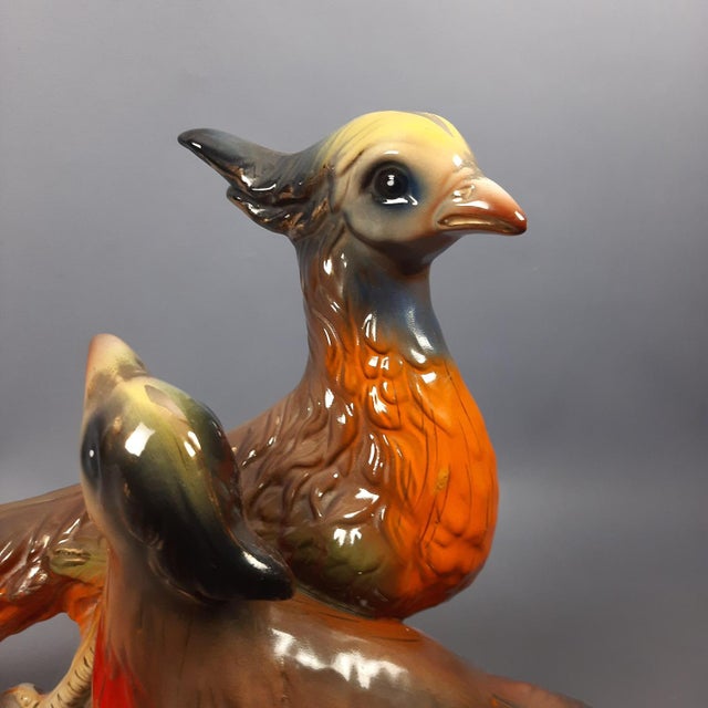 Vintage Multicolored Ceramic Pheasant Sculpture, Italy, 1960s For Sale - Image 10 of 17