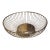 Vintage Mid Century Modern Silverplate Round Wire Basket For Sale