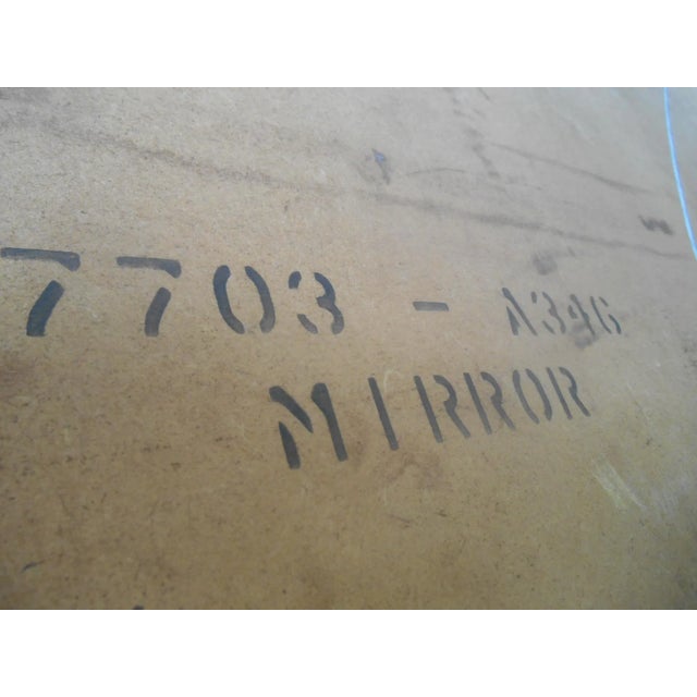 Brown Vintage Mid-Century Danish Modern Teak Double Wall Mirror For Sale - Image 8 of 9