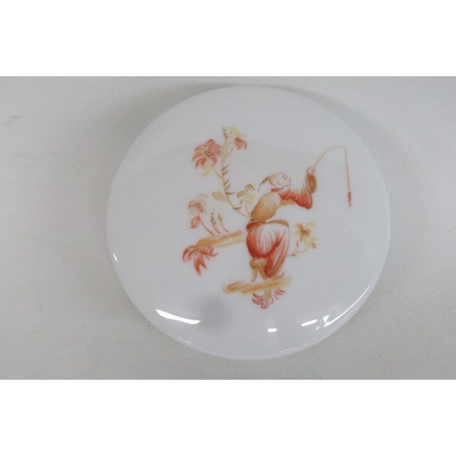 Giraud Limoges France Chinoiserie Trinket Box Porcelain Vanity Container 4855b For Sale - Image 13 of 15