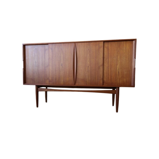 Danish Sideboard in Teak with Sliding Doors, 1960s For Sale - Image 16 of 16