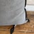 French Stone Washed French Linen Accent Pillow in Elephant For Sale - Image 3 of 6