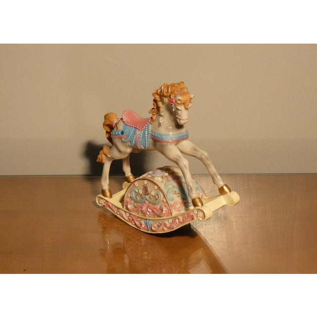Rocking Horse Music Box, USA, 1980s For Sale - Image 17 of 18