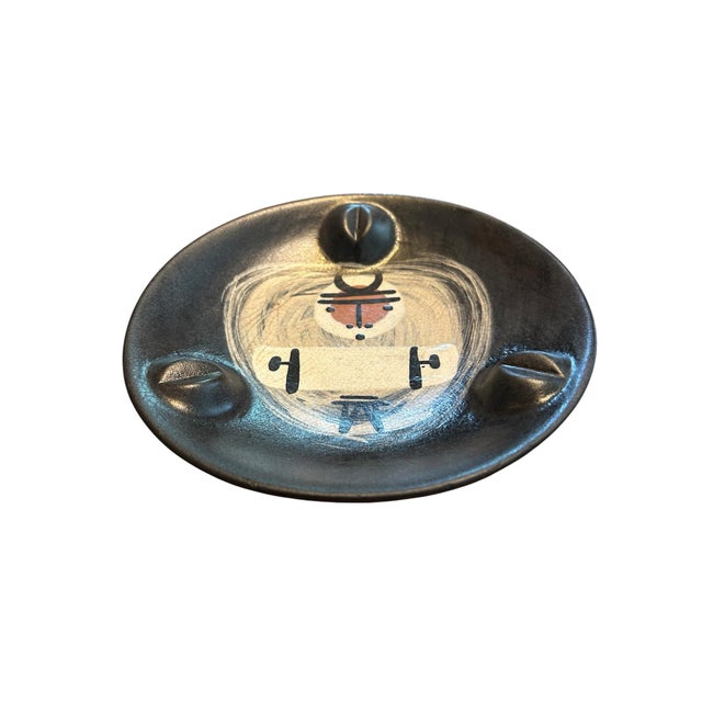 RARE MCM RICHARD SAAR CERAMIC CHARGER Ash Tray This is a once-in-a-lifetime opportunity to own such a fine specimen of the...